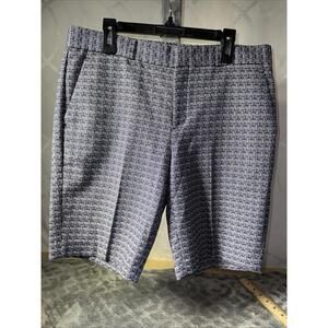 Banana Republic dress shorts navy combo geometric size 4